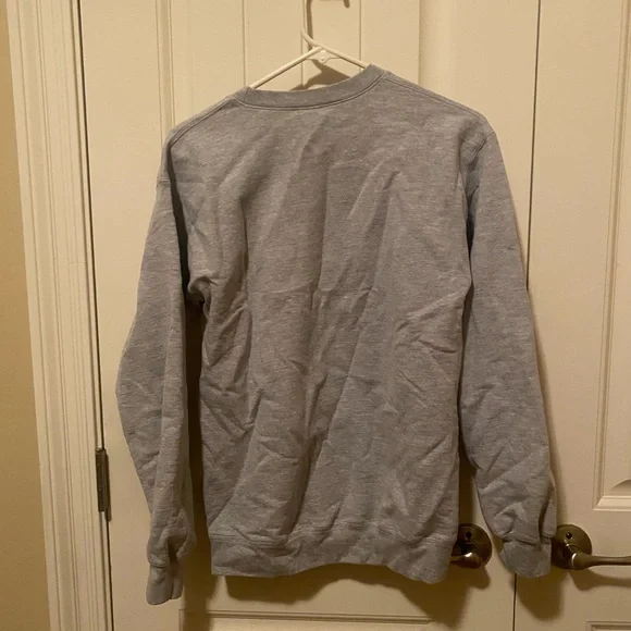 ULL Gildan Gray Sweatshirt with Red "Louisiana Ragin' Cajuns" Print-Size S - Picture 2 of 3